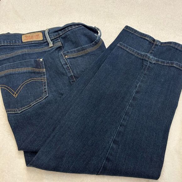 Levi’s Dark Blue Denim Jeans size 14 - Picture 1 of 15